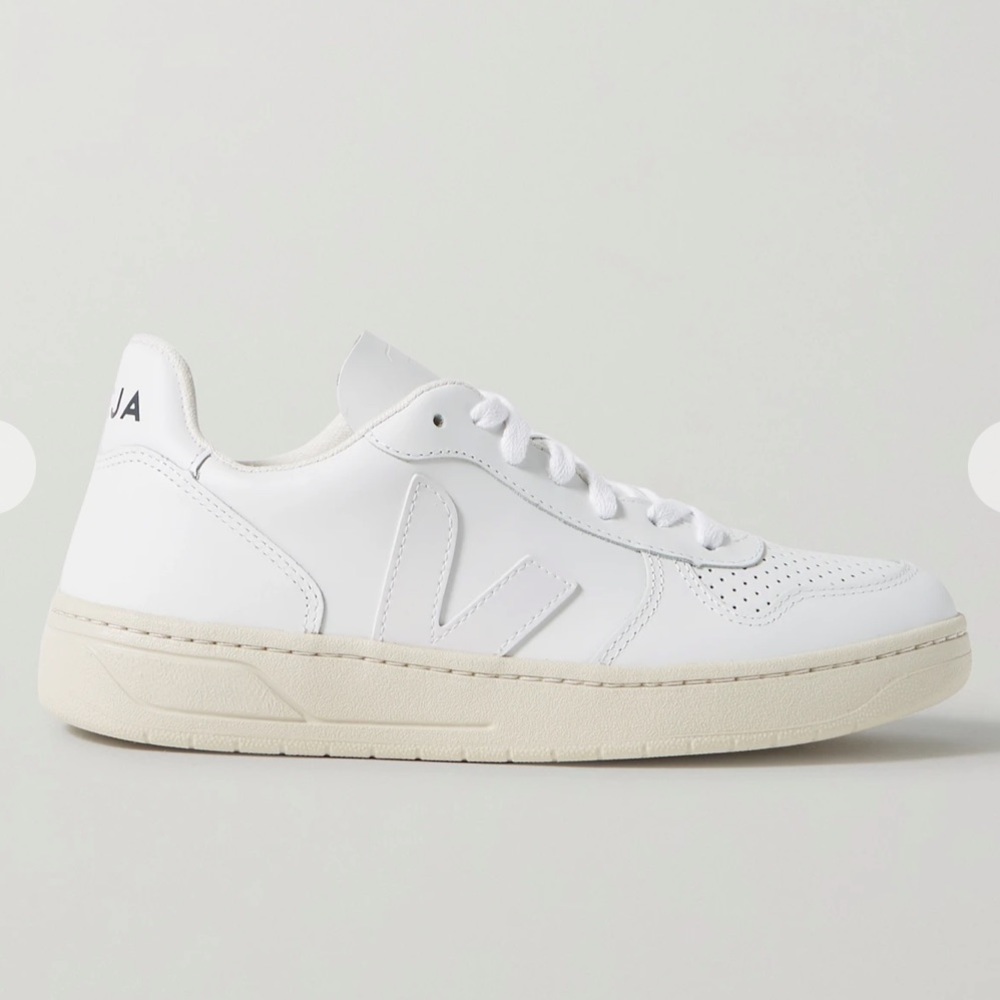 VEJA + NET SUSTAIN V-10 leather sneakers
